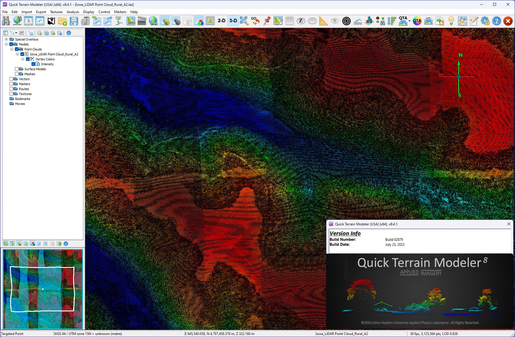 Working with Applied Imagery Quick Terrain Modeller 8.4.1 build 82879
