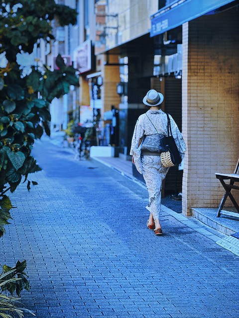 Kimono Fashion on Bunkyo Sidewalk