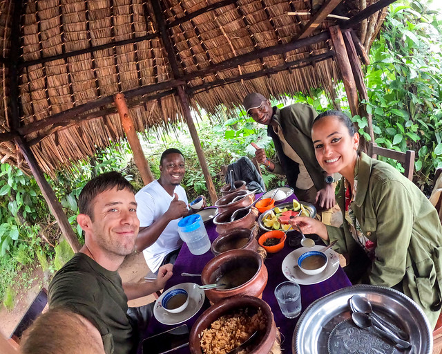Almuerzo con los chaga en Tanzania