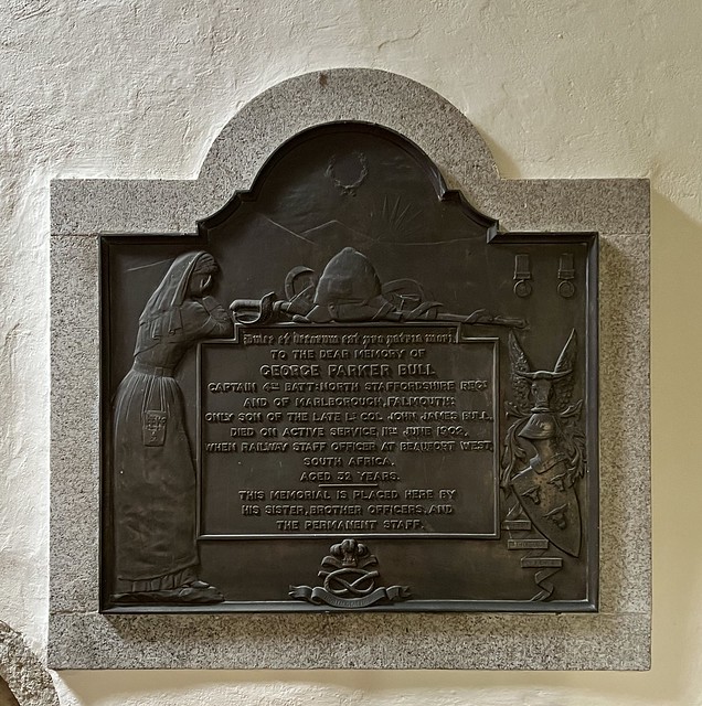 Memorial to George Parker Bull, Budock Church