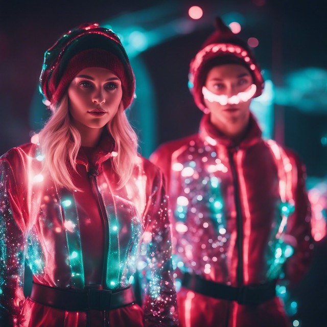 Celestial Elves: A Futuristic Christmas Odyssey