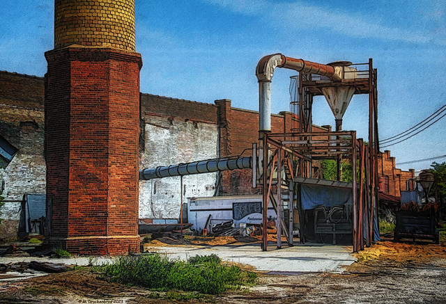 A Closed Downtown Factory in Wilson North Carolina