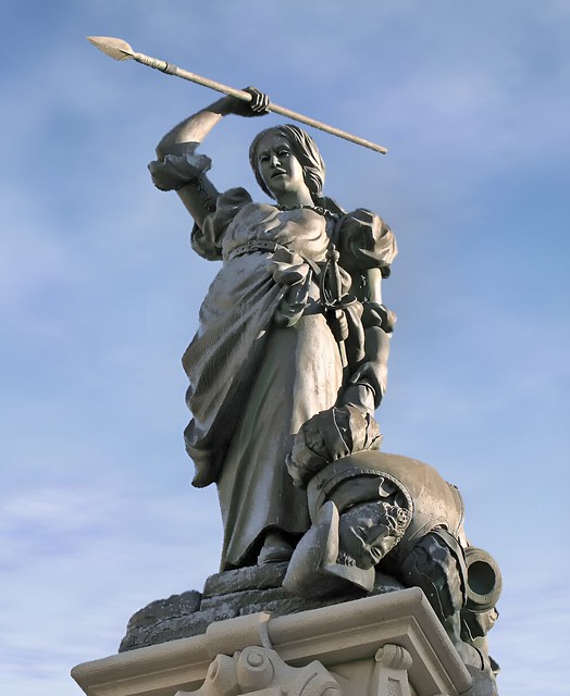 María Pita, was a Galician heroine in the defense of Corunna, northern Spain, against the English Counter Armada in 1589.