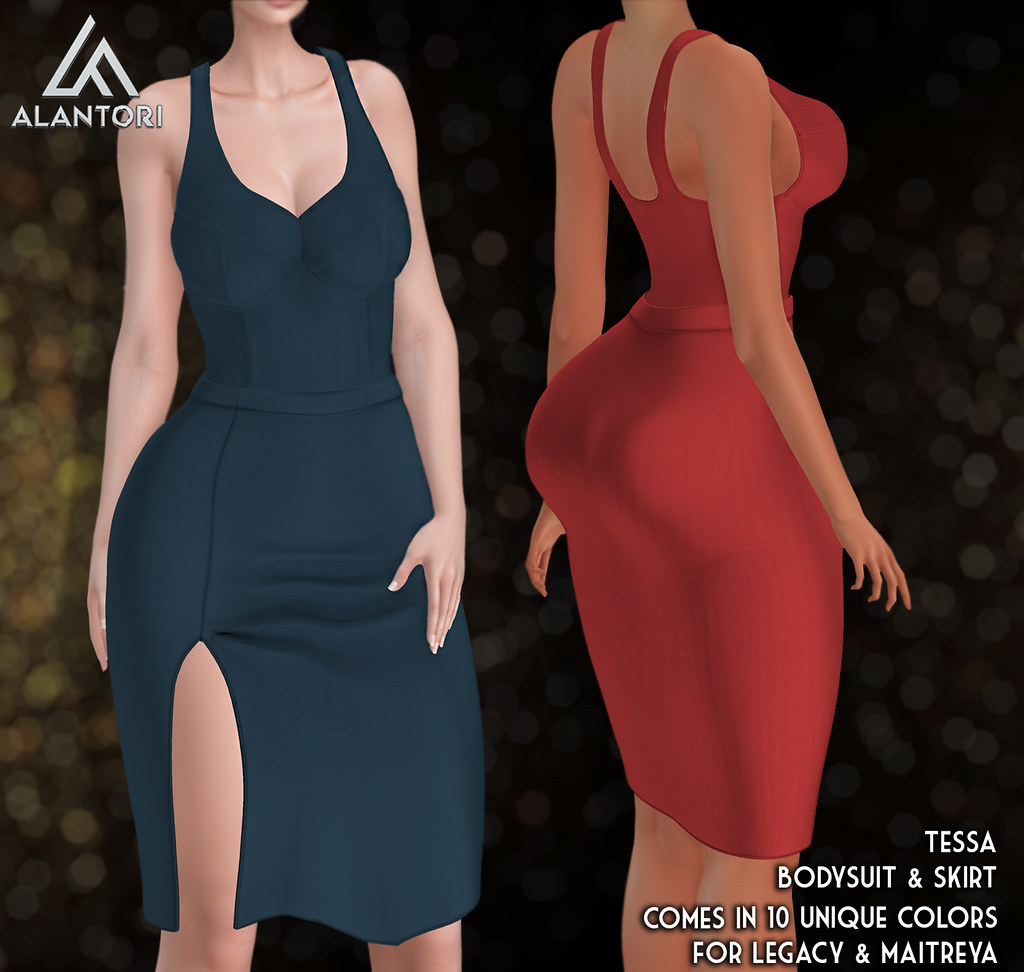 ALANTORI | Tessa Bodysuit & Skirt in 10 Unique Colors