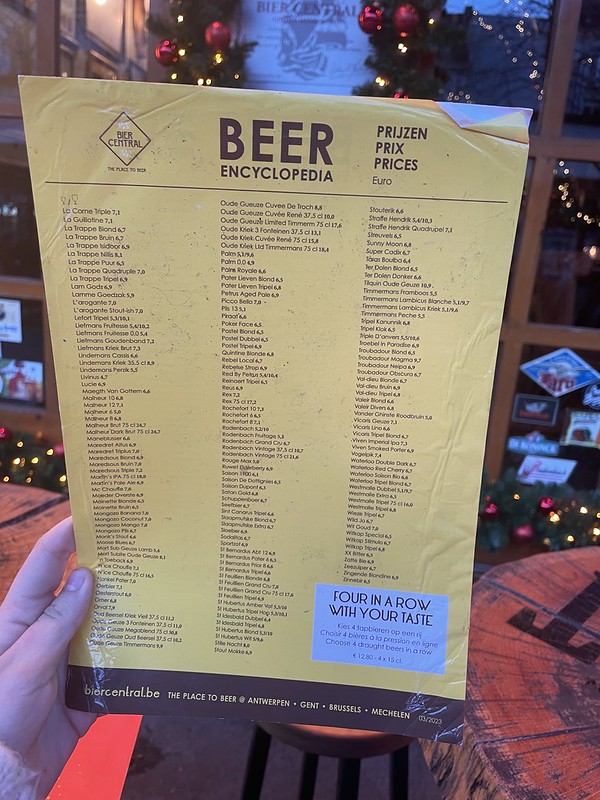 Lista de cervezas Bier Central