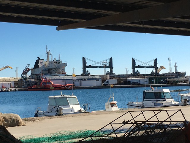 Loading at the puerto de garrucha