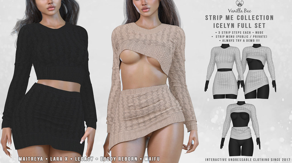 Vanilla Bae – Icelyn Sweater & Icelyn Skirt @ ｅｑｕａｌ１０