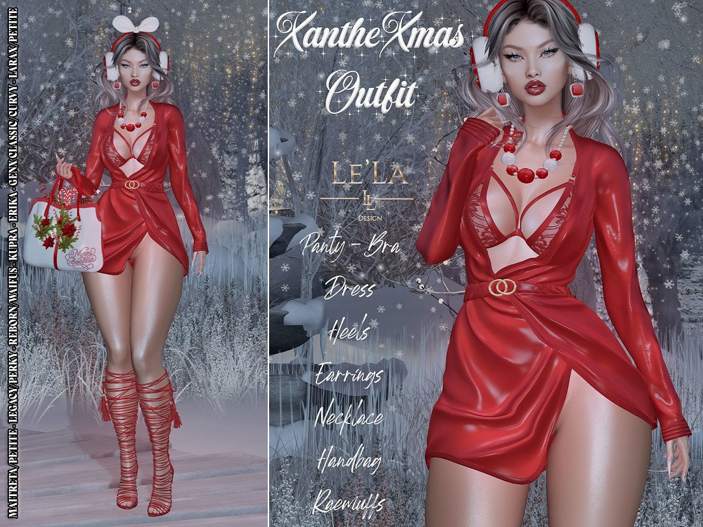 {Le'la} Xanthe Xmas Outfit ♥Christmas Promo♥ – LaraX Included