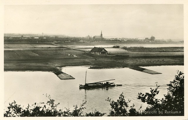 Driel Oosterbeek Blik over de Rijn vanaf Westerbouwing Ansichtkaart ca 1935
