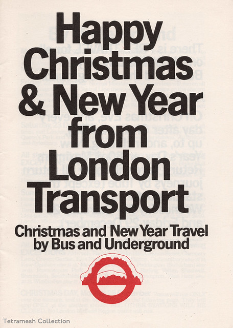 Happy Christmas & New Year from London Transport