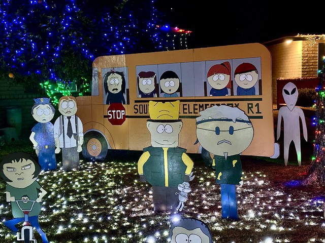 South Park Theme Christmas, school Bus