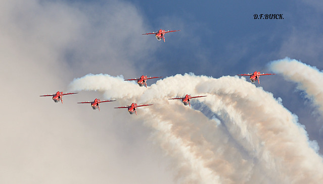 RED ARROWS DISPLAY AT RIAT AIRSHOW 2022