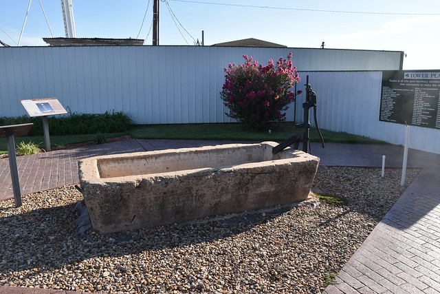 original cement watering trough
