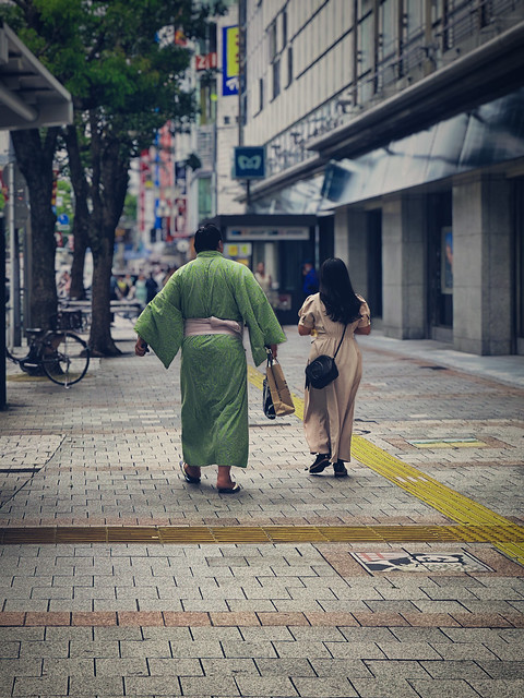 Sumo Wrestler in Yukata at Ueno
