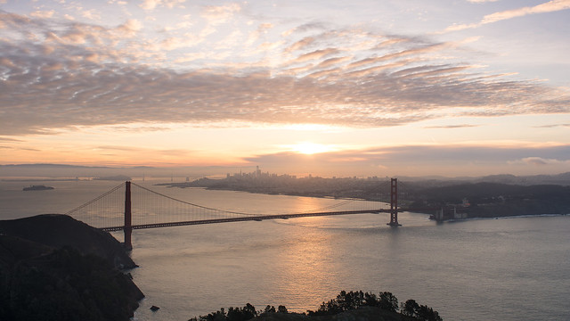 Christmas Morning at Golden Gate Bridge