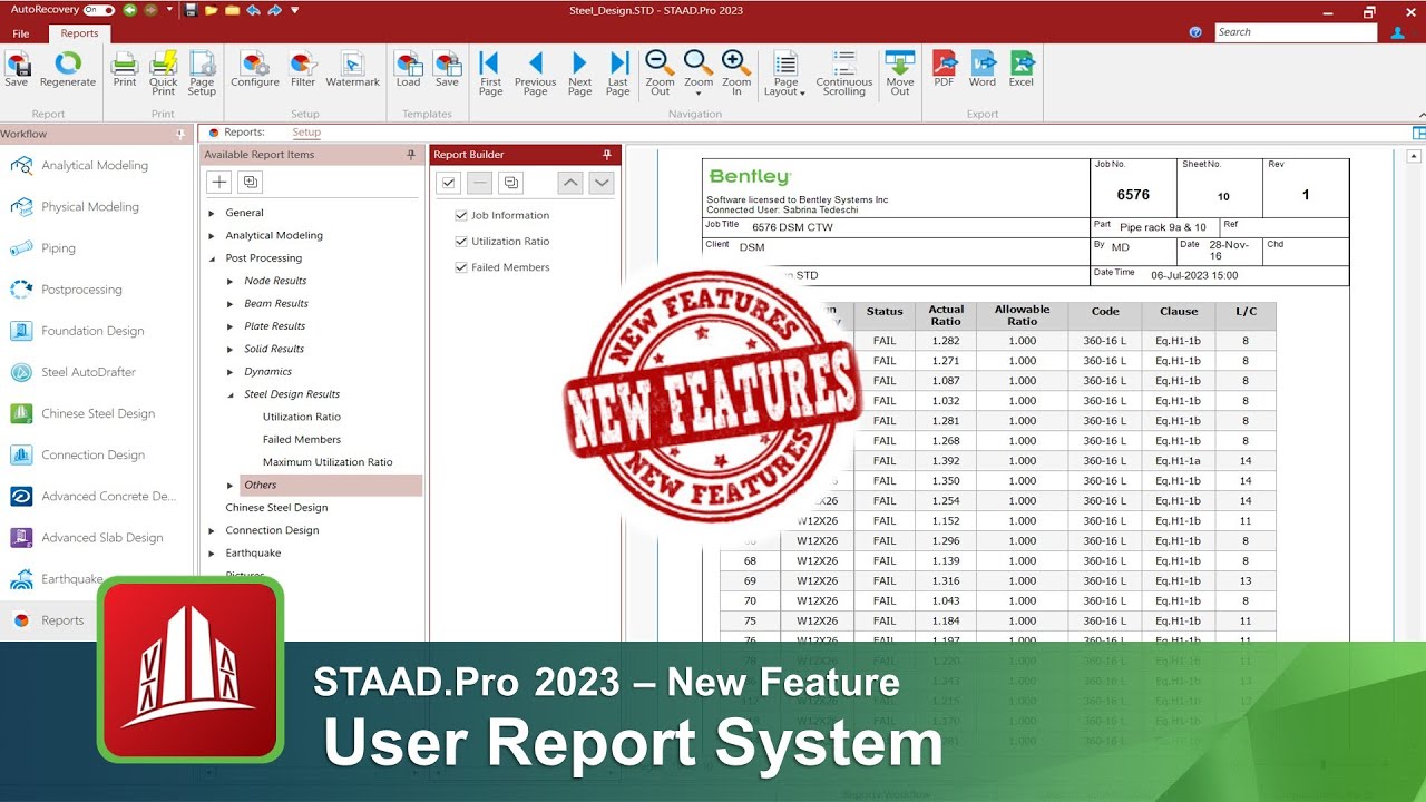 Working with STAAD.Pro 2023 v23.00.02.361 full license