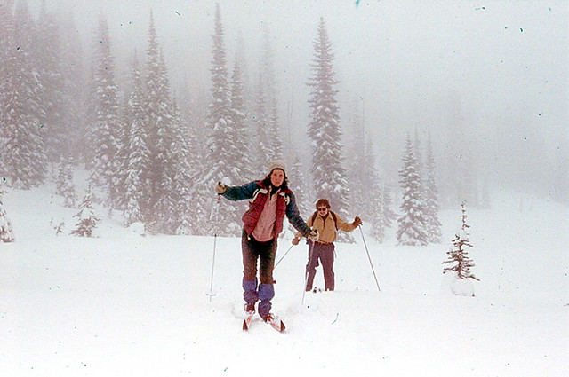 Skiing through the clouds 1982