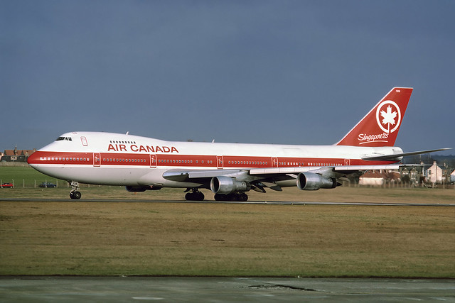 C-GAGA Boeing B747-233B EGPK 1985