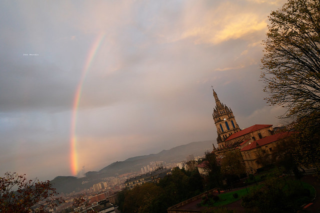 Rainbow over Bilbao
