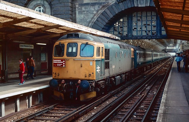 33 201 at Dover Western Docks. 1985.