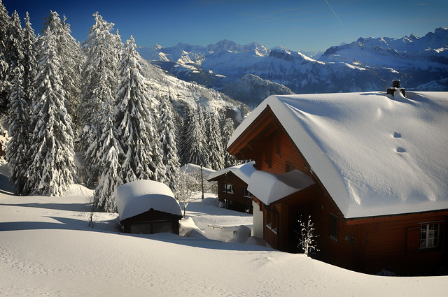 Winter in Swiss Alps