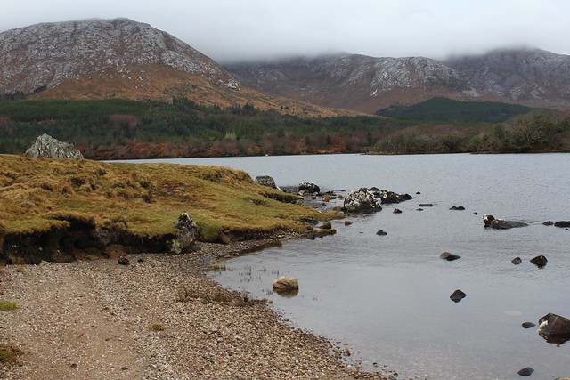 Tuesday 26th December 2023.  An overcast winter's afternoon at Lough Inagh, Connemara. Co Galway, Ireland.