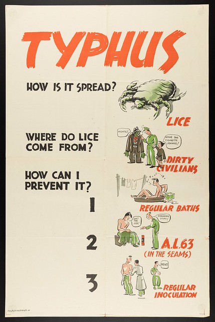 Public Health Poster 047 - Typhus - 1944
