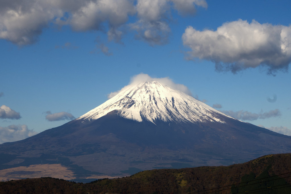 Views of Mount Fuji from Hakone National Park in Japan