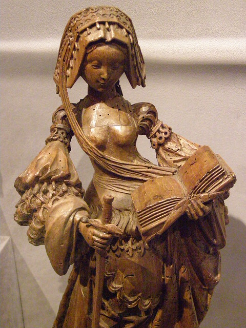 Saint Catherine of Alexandria, German, Lower Rhine valley, ca. 1530, walnut