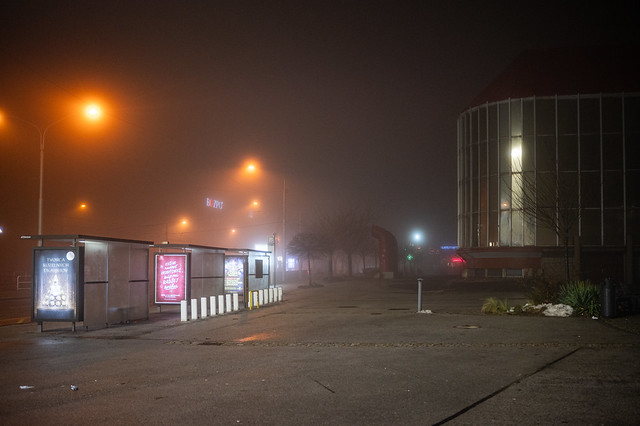 Atmosféra mesta v hmle