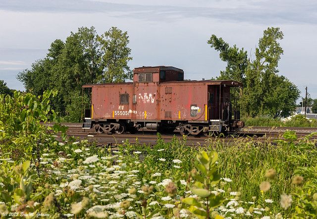 NW 550551 Class C32P, caboose Marion, OH 8-12-2023.