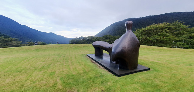 Reclinging figure: arch leg by Henry Moore, Hakone-Open-Air-Museum