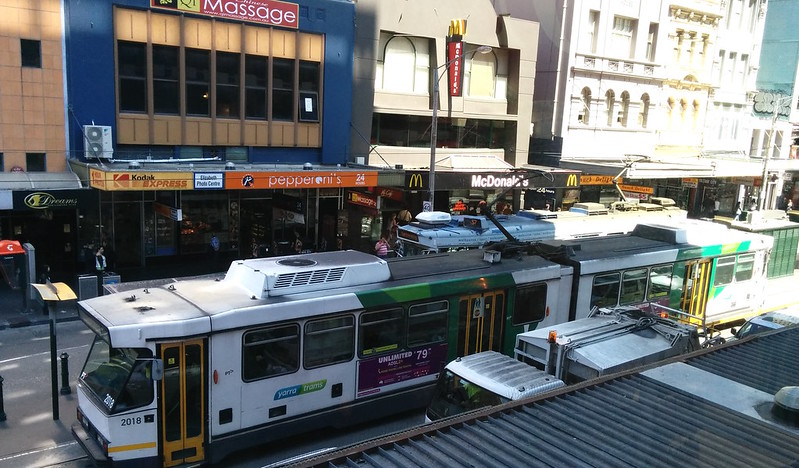 Elizabeth Street tram terminus (December 2013)