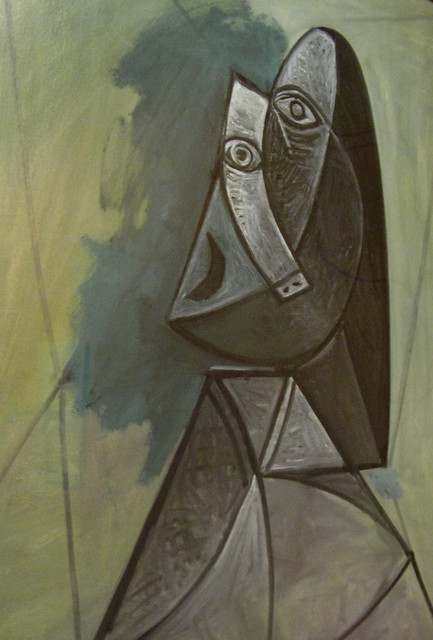 Voelmoment / Touche  object Pablo Picasso . Buste de Femme (1943)