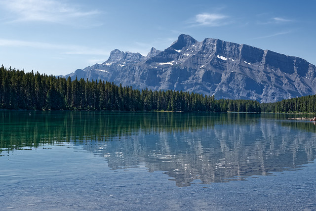 Reflecting on Mount Rundle (Banff National Park)