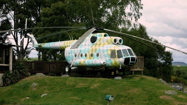 Mil Mi-8MTV-1 YS-1006P outside Taupo