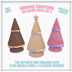 Kawaii Couture Ice Cream Tree Set V1 AD