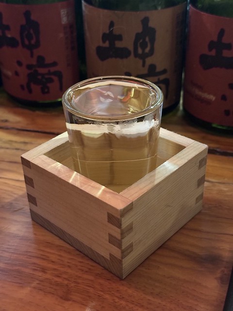 Sake in a masu