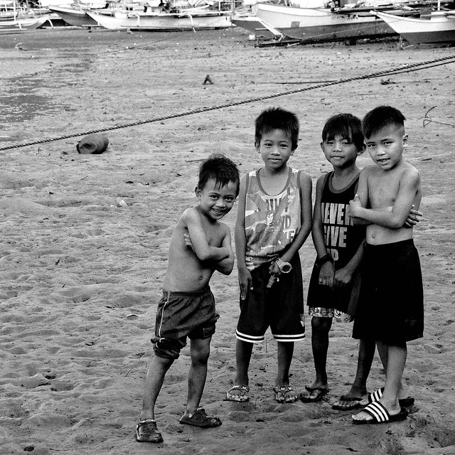 Friends forever, Tagumpay beach boys, Coron, Palawan, Philippines, 2023.