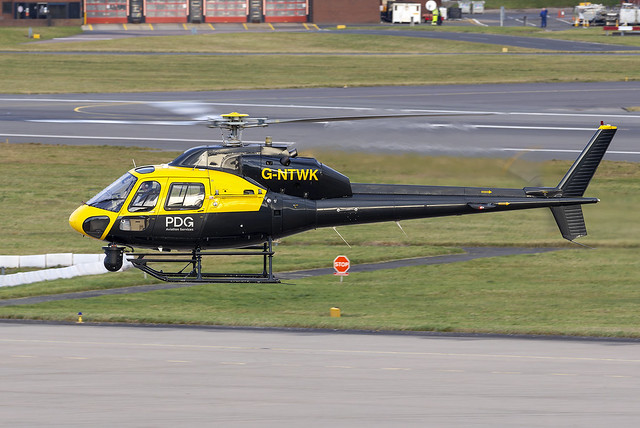 PDG Helicopters Airbus Helicopters AS355 Ecureuil G-NTWK at Birmingham Airport BHX/EGBB