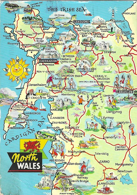 Wales North map