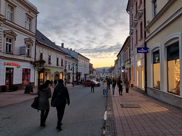 Post-Christmas atmosphere in the city center