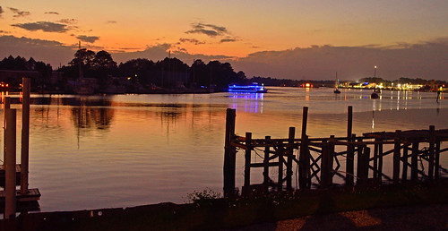 CARRABELLE RIVER SUNSET by Wolf Creek Carl, shot from the banks of the X\Carrabelle river shortly before the annual Christmas boat parade.sunset