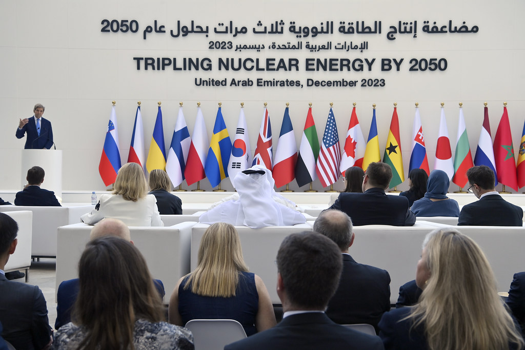 COP28舉行期間，美國等22國發起核能增為三倍宣言，但非大會共識。圖片來源：IAEA Imagebank（CC BY 2.0 DEED）