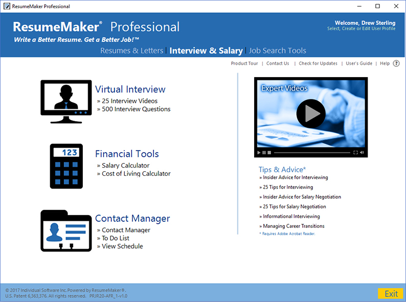 Working with ResumeMaker Professional Deluxe 20.3.0.6025 full license