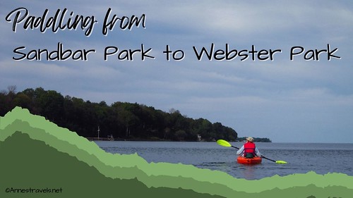 Paddling on Lake Ontario between Sandbar Park and Webster Park, Webster, New York