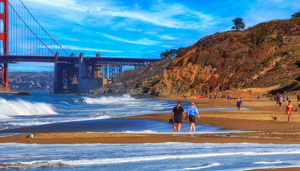 Baker Beach, Under the Golden Gate Bridge, San Francisco, California