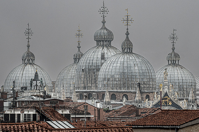 Domes of Saint Mark's Basilica in Venice