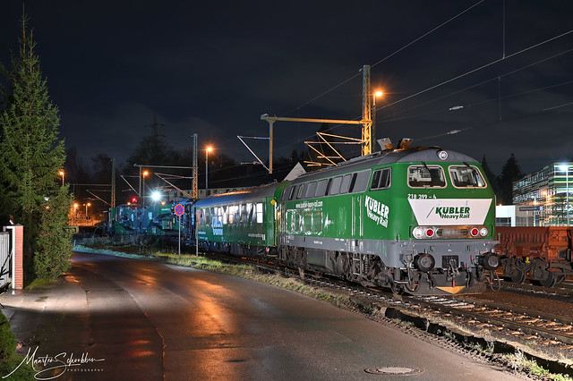 Kübler Heavy Rail 218 399-4 @ Stolberg (Rhld)