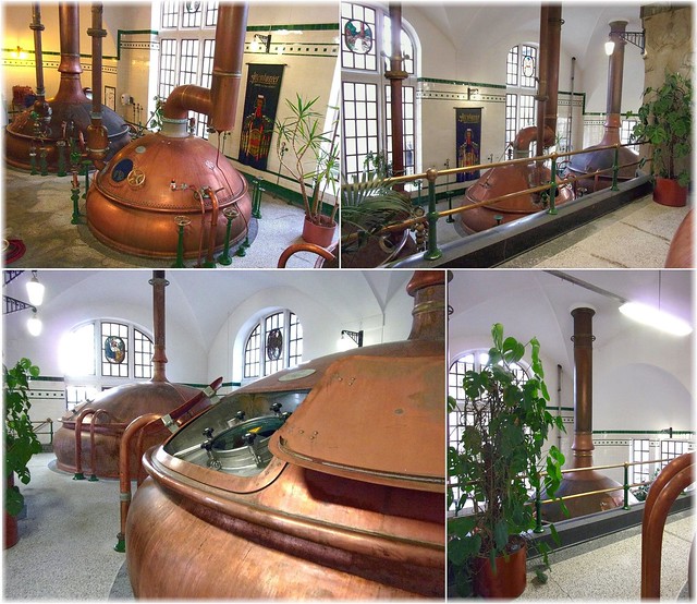 Historisches Sudhaus mit Kupferkesseln der Altenburger Brauerei (Thüringen)